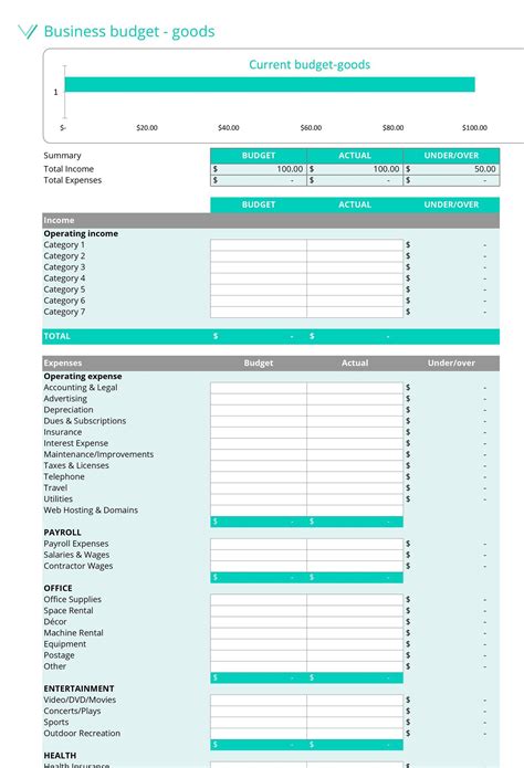 Small Business Budget Sheet Excel Templates Riset