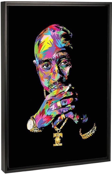 Icanvas Tupac Shakur Canvas Tupac Art 2pac Art Rapper Art