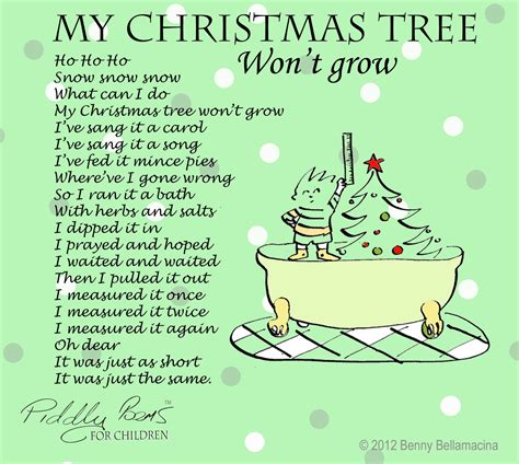 Piddly Poems My Christmas Tree Wont Grow