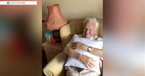 Wwii Veteran Moved To Tears After Receiving Pillow With Late Wifes