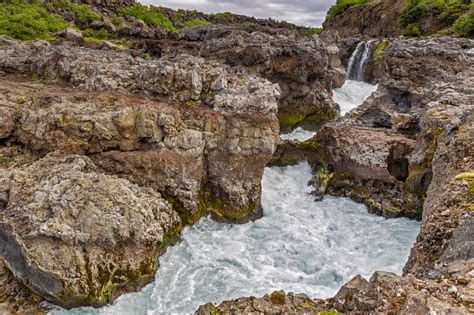 Visualized Memories — Barnafoss A Nice Waterfall Of The River Hvítá