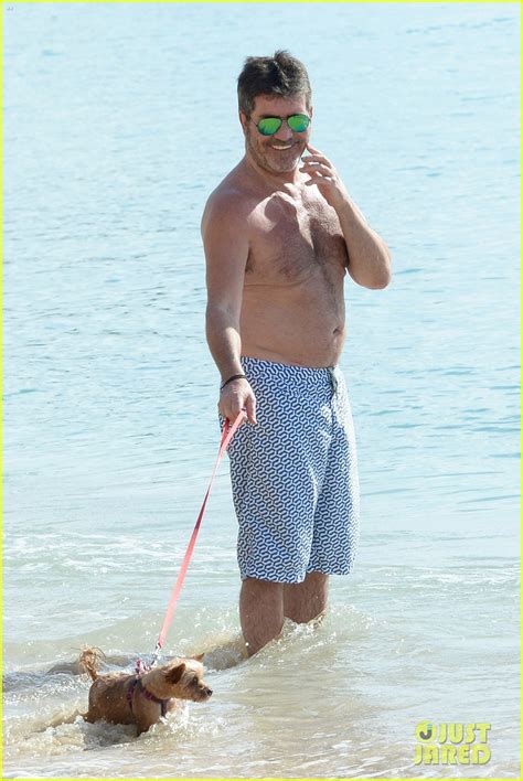 shirtless simon cowell soaks up the sun in barbados photo 3833556 shirtless simon cowell