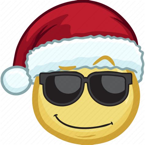 Cartoon Christmas Emoji Hat Holiday Santa Icon Download On