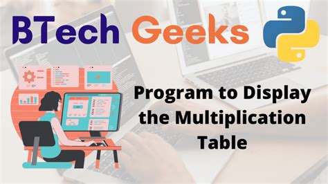 Multiplication Table Python Python Program To Display The Multiplication Table Btech Geeks