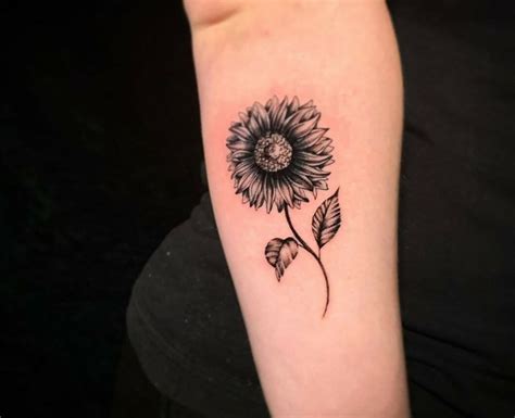 101 Best Black And Grey Sunflower Tattoo Ideas That Will Blow Your Mind