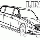 Limousine Coloring sketch template