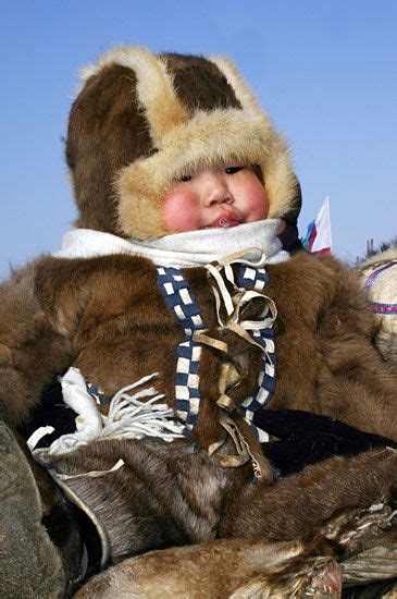 Sakha Yakut Child In Traditional Dress Sakha Republic Yakutia