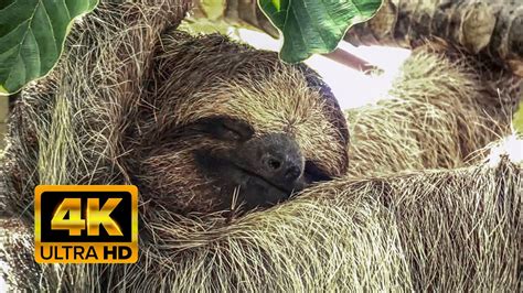 Three Toed Sloth The Slowest Mammal On Earth 🦥 Costa Rica 🐵 4k