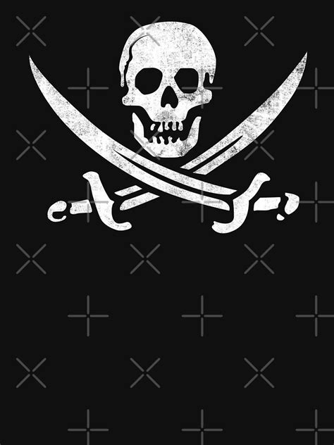 Calico Jack Sword Pirate Flag Jolly Roger Graphic T Shirt By
