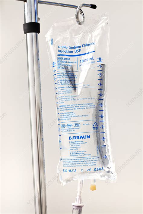 Intravenous Iv Drip Bag Stock Image C0221513 Science Photo Library