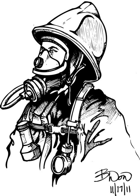 Firefighter Drawing At Getdrawings Free Download
