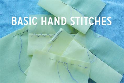 Basic Hand Stitches Colette Blog