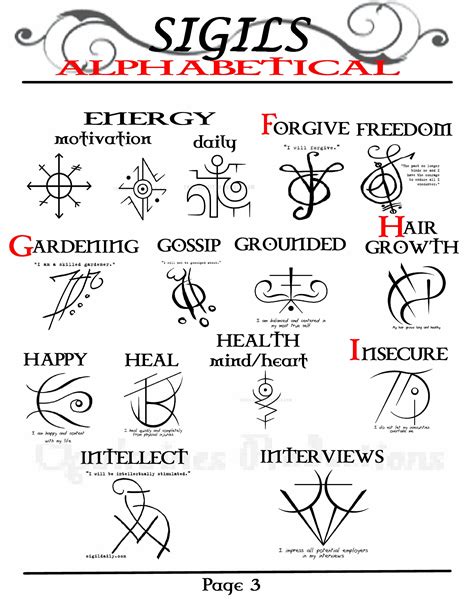 sigil sigil magic magic symbols