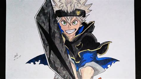 Drawing Asta Black Clover Youtube