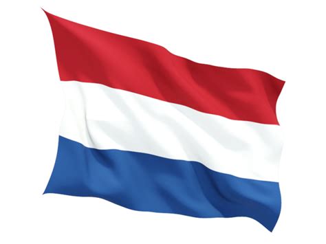 Fluttering Flag Illustration Of Flag Of Netherlands