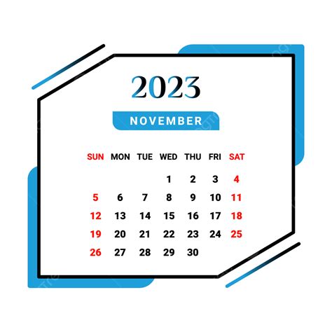 November Month Vector Hd Png Images 2023 November Month Calendar