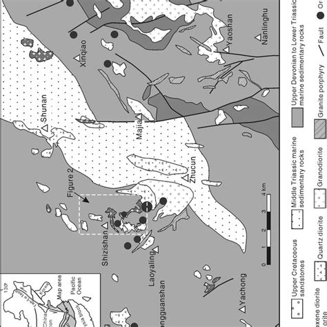 Geological Map Of The Chaoshan Gold Deposit Showing The Location And