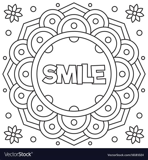 Smile Coloring Pages
