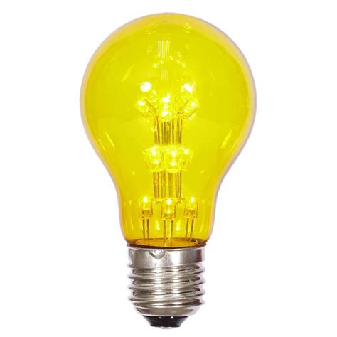 A19 vs a21 bulb comparison. A19 LED Yellow Transparent Bulb E26 Nickel Base Bulb ...