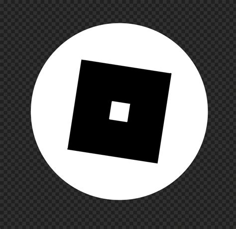 Hd Roblox Circular Black And White Symbol Sign Icon Logo Png Citypng