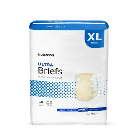 Adult Brief Diaper Xl Extra Large Heavy Absorbency Mckesson Ultra