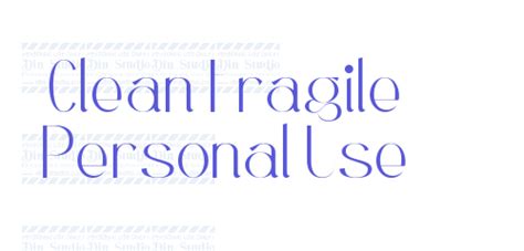 Clean Fragile Personal Use Font Free Download Now