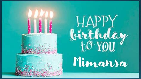 Happy Birthday Mimansa Youtube