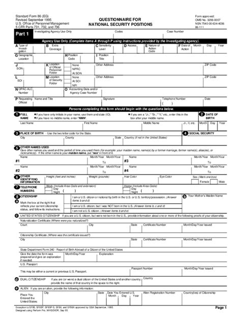 Sf 86 Fill Out And Sign Online Dochub