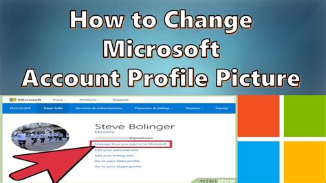 How To Change Microsoft Account Profile Picture In Pc Hotmail Account