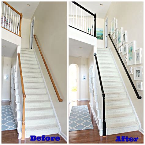 How to paint stair railings. carolina on my mind: How to Stain Oak Banisters
