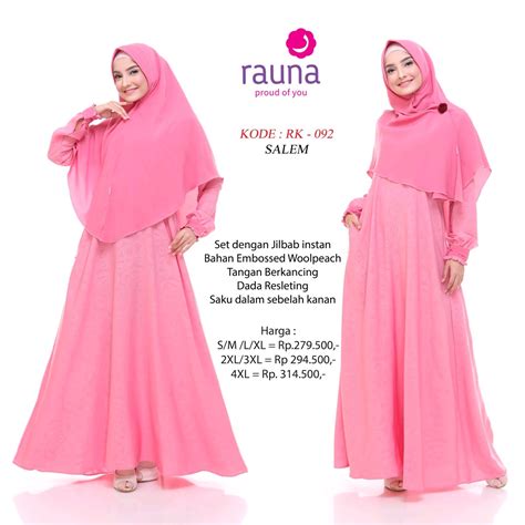 Koleksi Gamis Rauna Terbaru Rk 092093094