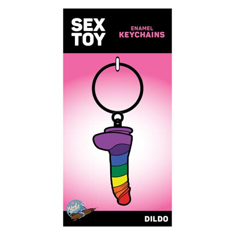 rainbow dildo keychain net kinky fetish store