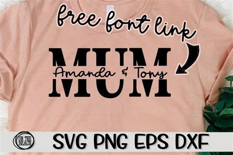 Download MUM - Split Name -FREE Font Link Included -SVG PNG EPS DXF (557401) | SVGs | Design Bundles