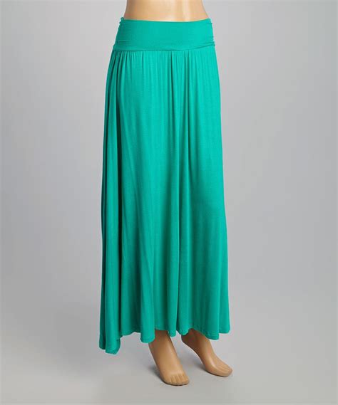 Look What I Found On Zulily Popular Basics Emerald Ruched Maxi Skirt