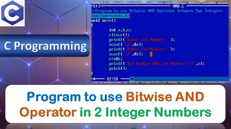 P13 Program To Use Bitwise And Operator Between Two Integer Numbers