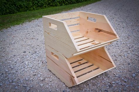 Custom Made Vegetable Crate By Wood Shed Forge