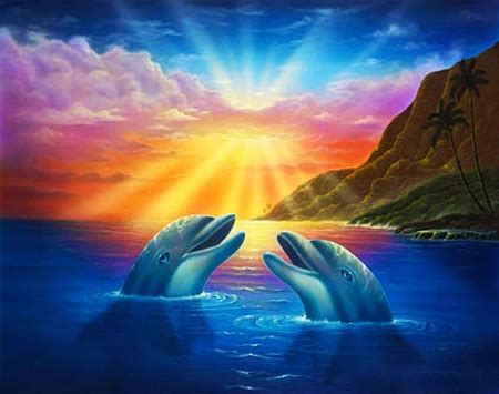 Comments on Dolphins at Sunset - 3D and CG Wallpaper ID 2092438