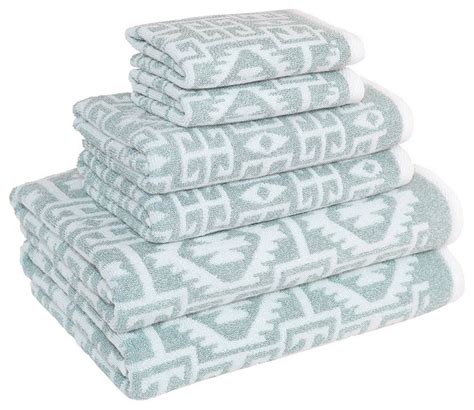 Find the perfect color to match the décor of your bathroom. Kula 6-Piece Towel Set - Southwestern - Bath Towels - by ...