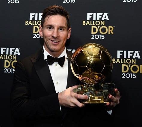 Winners announced at december ballon d'or gala. 2015 Ballon D'Or Winner- Lionel Messi- Record Fifth Golden ...
