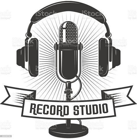 Show off your brand's personality with a custom music studio logo designed just for you by a professional designer. Record Studio Label Template Microphone And Headphones ...