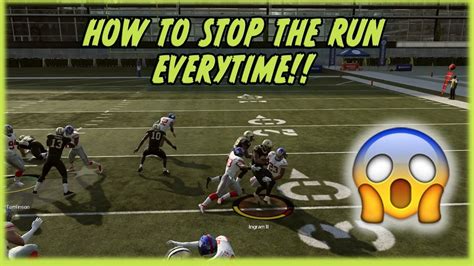 How To Stop The Run In Madden 19 Learn From The Pros Youtube