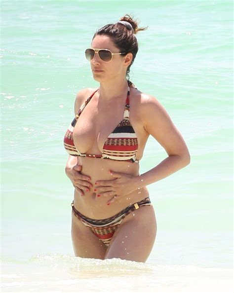 Kelly Brook Enjoying Her Bikini Vacation At The Beach