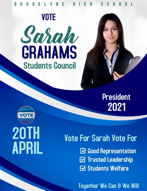 Students Council Election Flyer Template Postermywall