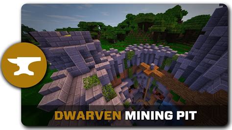Minecraft Building Tutorial How To Build A Dwarven Mining Pit Youtube