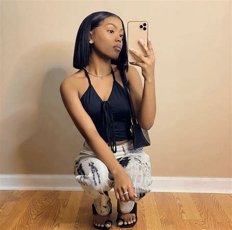 𝒖𝒓𝒃𝒂𝒏𝒃𝒓𝒂𝒕𝒕𝒊𝒆 ☆ In 2021 Black Girl Instagram Black Girl Outfits Teenage Fashion Outfits