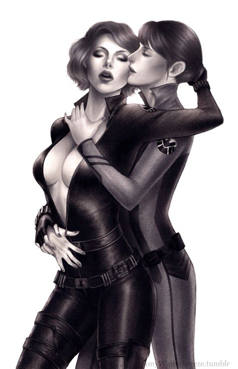 Avengers Hot Lesbian Couple Black Widow And Maria Hill