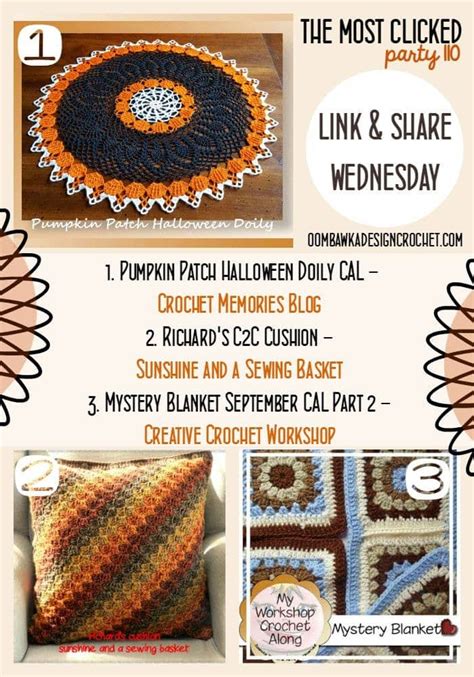 Link Party 111 Link And Share Wednesday • Oombawka Design Crochet