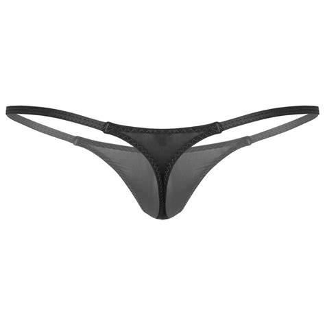 Men S Sexy Lingerie Micro Bulge Thong T Back Bikini G String Underwear Nightwear Ebay