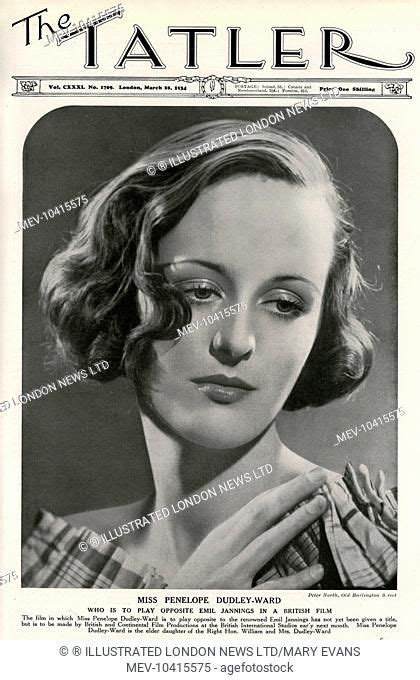 Penelope Dudley Ward 1914 1982 English Actress And Daughter Of Freda Dudley Ward Penelope