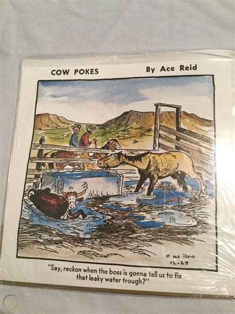 Cowpokes By Ace Reid Portfolio Of Cow Country Cartoons In Color Prints